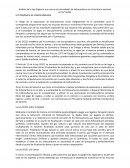 Análisis de la Ley Orgánica que norma las actividades de Hidrocarburos en el territorio nacional