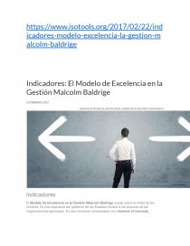 Indicadores: El Modelo de Excelencia en la Gestión Malcolm Baldrige -  Biografías - rodrigo ivan alvarado acuña