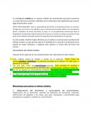 La investigación sintética