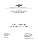 DERECHO INTERMNACIONAL PÚBLICO
