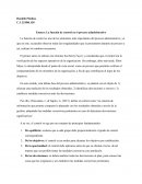 La etapa de control en el proceso administrativo