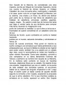 Ensayo don Quijote de la Mancha