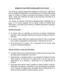NORMAS DE AUDITORÍA GENERALMENTE ACEPTADAS