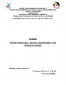 Unidad Curricular: Derechos Humanos y Modelos de Desarrollo