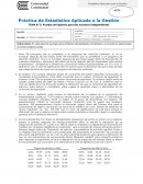 Práctica de Estadística Aplicada a la Gestión