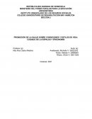 PROMOCIÓN DE LA SALUD SOBRE CONDICIONES Y ESTILOS DE VIDA: CUIDADO DE LA ESPALDA Y ERGONOMÍA