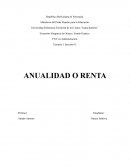 ANUALIDAD O RENTA