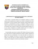 LA IMPORTANCIA DE LA INVESTIGACION CIENTIFICA EN LA GESTIÓN DE RECURSOS HUMANOS