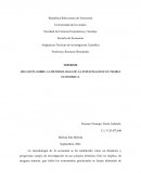 UNA NOTA SOBRE LA METODOLOGIA DE LA INVESTIGACION EN TEORIA ECONOMICA