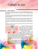 Cultura de paz