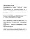 Tipos de costo de capital