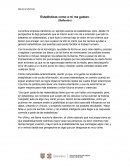 Análisis, Estadísticas como a mi me gustan