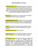 DEBATE SOBRE EL COVID 19