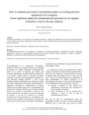 Ensayo sobre mantenimiento