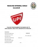 PLAN DE POSICIONAMIENTO DE MARCA DE TÉ ADELGAZANTE JENLI EN EL MUNICIPIO DE YAPACANI