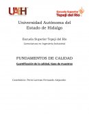 Cuantificación de la calidad, tipos de muestreo