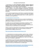 Concepto de administración