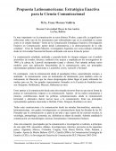 Propuesta Latinoamericana: Estratégica Enactiva para la Ciencia Comunicacional