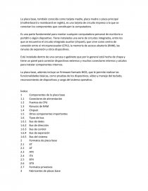 Placa base. Página 1