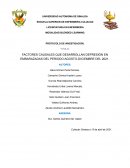 FACTORES CAUSALES QUE DESARROLLAN DEPRESIÓN EN EMBARAZADAS DEL PERIODO AGOSTO-DICIEMBRE DEL 2021
