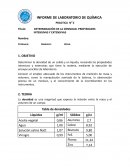 DETERMINACIÓN DE LA DENSIDAD. PROPIEDADES