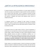 ¿Qué es la inteligencia emocional?
