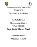 CARDIOLOGÍA Fiebre reumática y valvulopatías