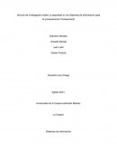 Artículo de investigación sobre La seguridad en los Sistemas de Información para el procesamiento Transaccional