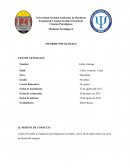 INFORME PSICOLÓGICO