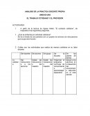 Análisis de la practica docente. El trabajo cotidiano y el profesor