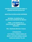 LA FILOSOFÍA DE LA EDUCACIÓN DEL PRIMER ESTADO NACIONAL