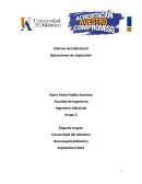 Informe sobre operaciones de separaciones quimicas