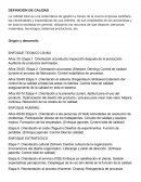 Definición de calidad