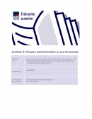 Proceso administrativo y sus funciones