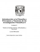 ¿Cuál es el tema que Althusser se propone dilucidar?