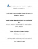 LA COMPRENSIÓN Y LA PRODUCCIÓN DE TEXTOS ESCRITOS