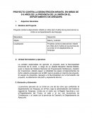 PROYECTO CONTRA LA DESNUTRICIÓN INFANTIL EN NIÑOS DE 0-5 AÑOS
