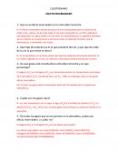 CUESTIONARIO EFECTO INVERNADERO