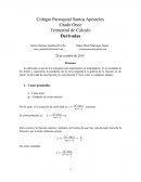 Trimestral de Cálculo Derivadas