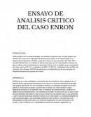 ENSAYO DE ANALISIS CRITICO DEL CASO ENRON