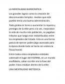 LA MENTALIDAD BUROCRATICA