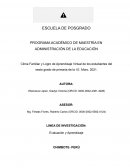 Clima Familiar y Logro de Aprendizaje Virtual de los estudiantes del sexto grado de primaria de la I.E. Moro, 2021