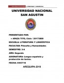 Lengua española y producción de textos