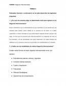 NEGOCIOS INTERNACIONALES ¿Por qué una empresa elige un determinado modo para ingresar en los Negocios Internacionales?