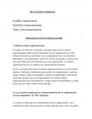 RELACIONES HUMANAS: CULTURA ORGANIZACIONAL