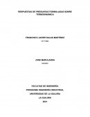 RESPUESTAS DE PREGUNTAS FORMULADAS SOBRE TERMODINÁMICA