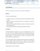 Trabajo: Programa de educación en hábitos saludables