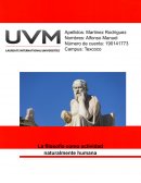 La filosofía como actividad naturalmente humana