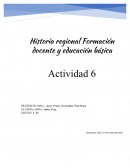Historia regional. problema escolar