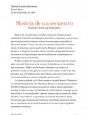 Noticia de un secuestro. Gabriel Garcia Marquez